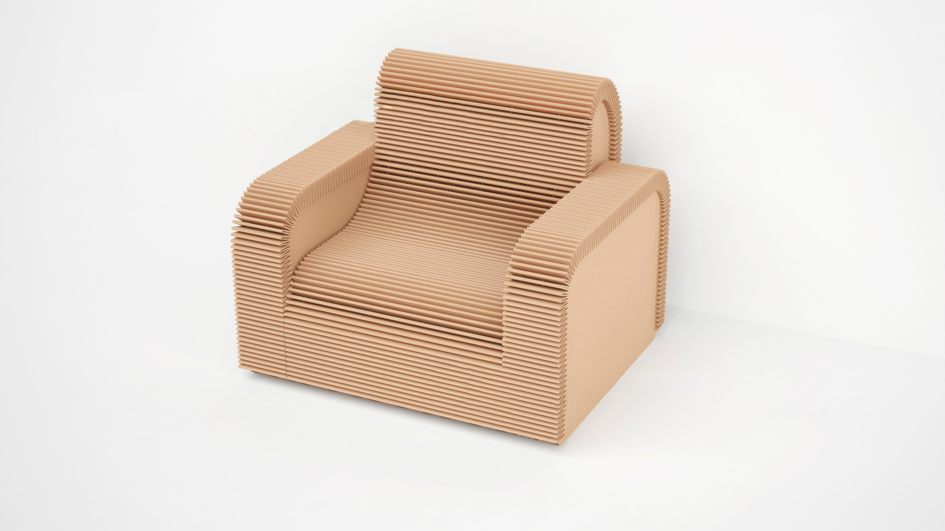 瓦楞创意家居 展览展会氛围装饰 环保纸质家具摆件 震撼风琴沙发