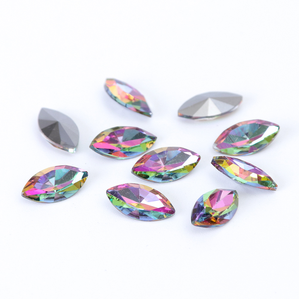 stz美甲饰品12格盒装火焰钻金属指甲配饰镂空火焰diy美甲店专用