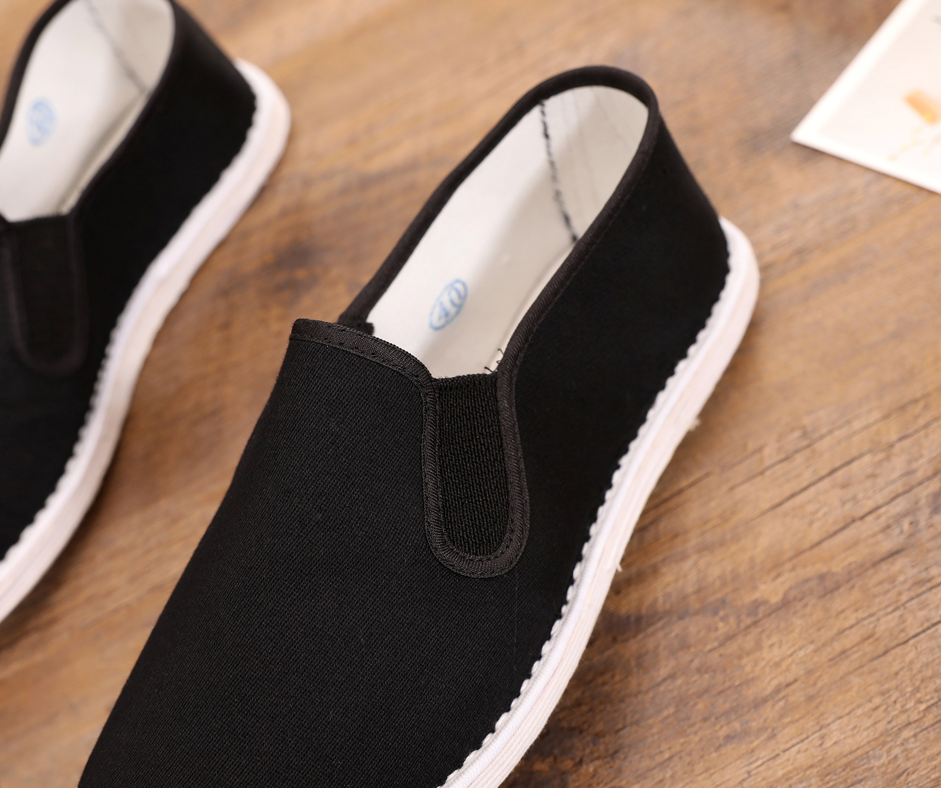 千层底老北京布鞋男纯手工黑布鞋中老年休闲透气手纳底复古开车鞋