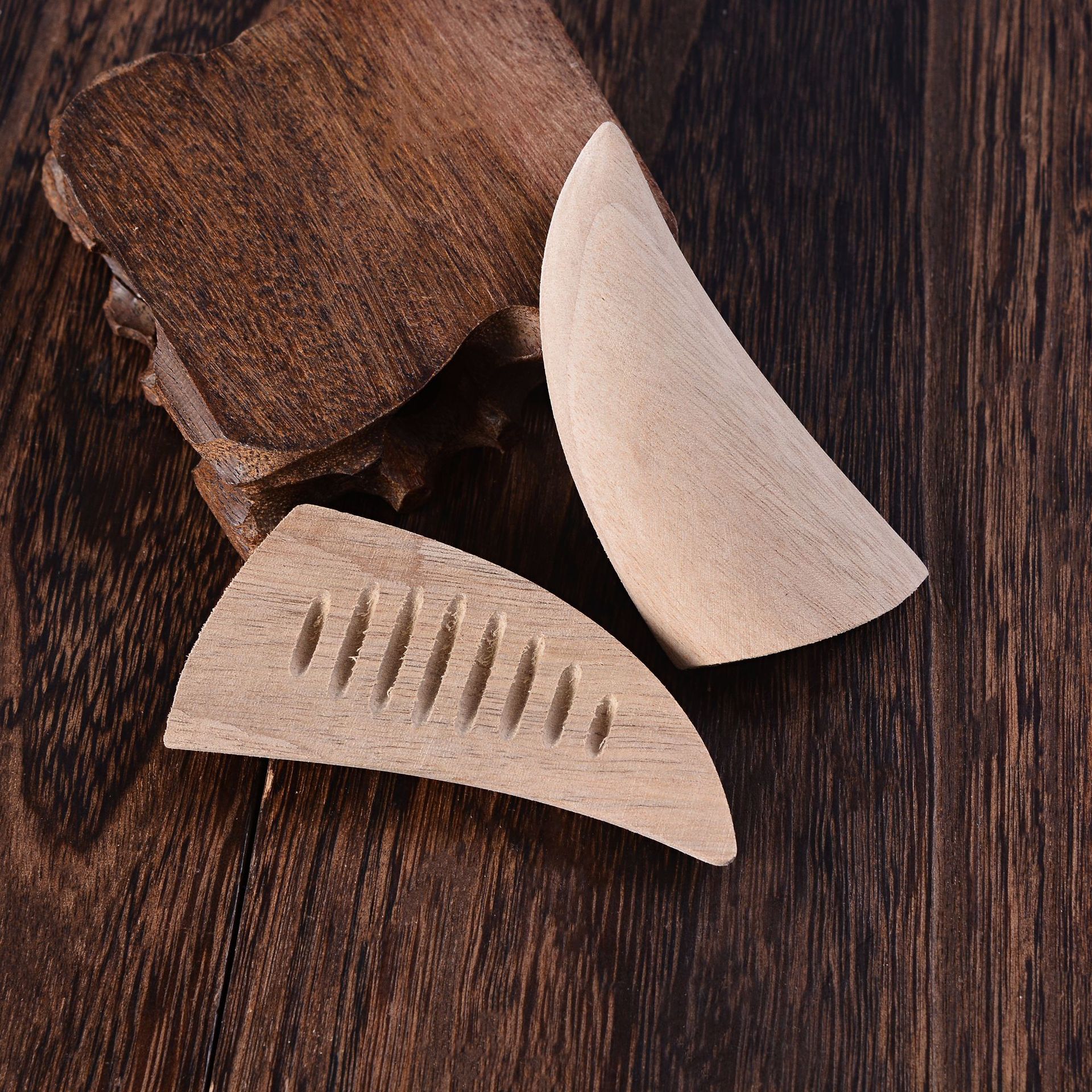 Manufacturers Supply Horn-Shaped Small Fortune Telling Wood Boxwood Hexagram Wooden Craftwork Home Decoration Wholesale