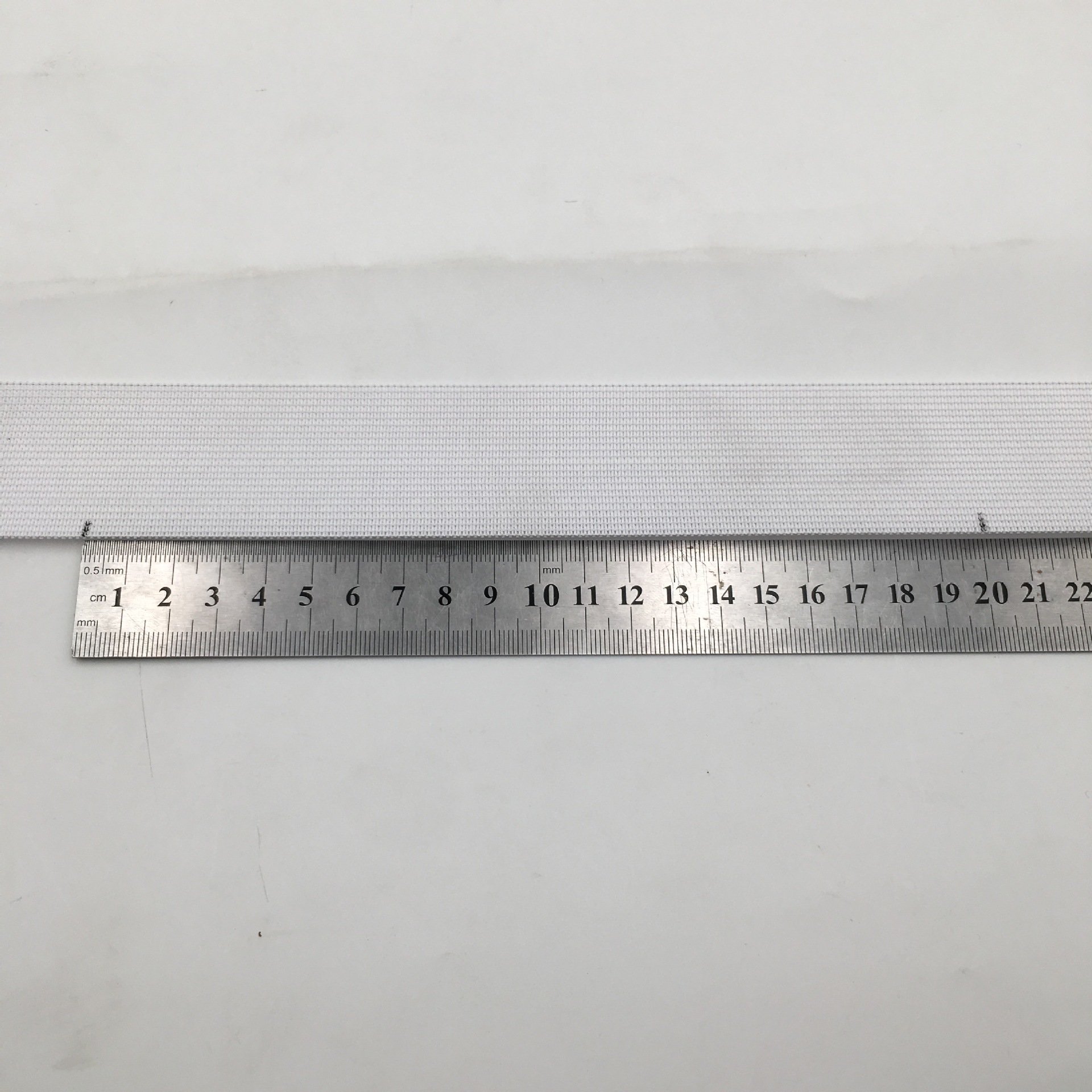 厂家直销现货批发1.5cm-6.5cm宽钩编松紧带黑白针织橡筋[48码/盘]