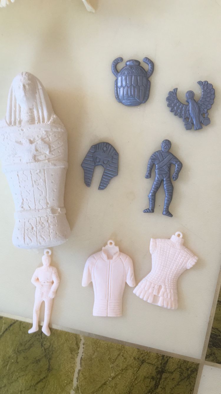 木乃伊埃及法老远古考古挖掘石膏玩具 石膏挖掘远古时代玩具