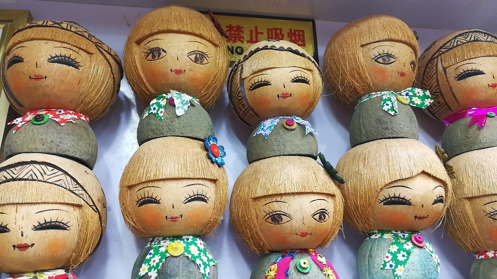 海南椰雕椰壳椰妹酒店礼品摆件装饰品景点工艺品 礼品