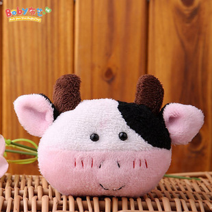 【卜比】手缝制作手机钥匙挂件小花牛玩偶布偶手工布艺diy材料包