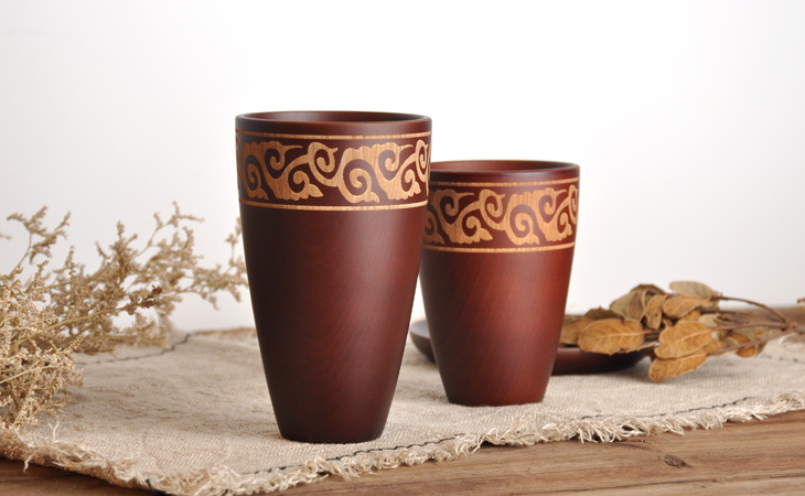 民族风云纹蒙古杯民族风藏式酥油茶杯半纹杯吉祥八宝杯金如意杯子