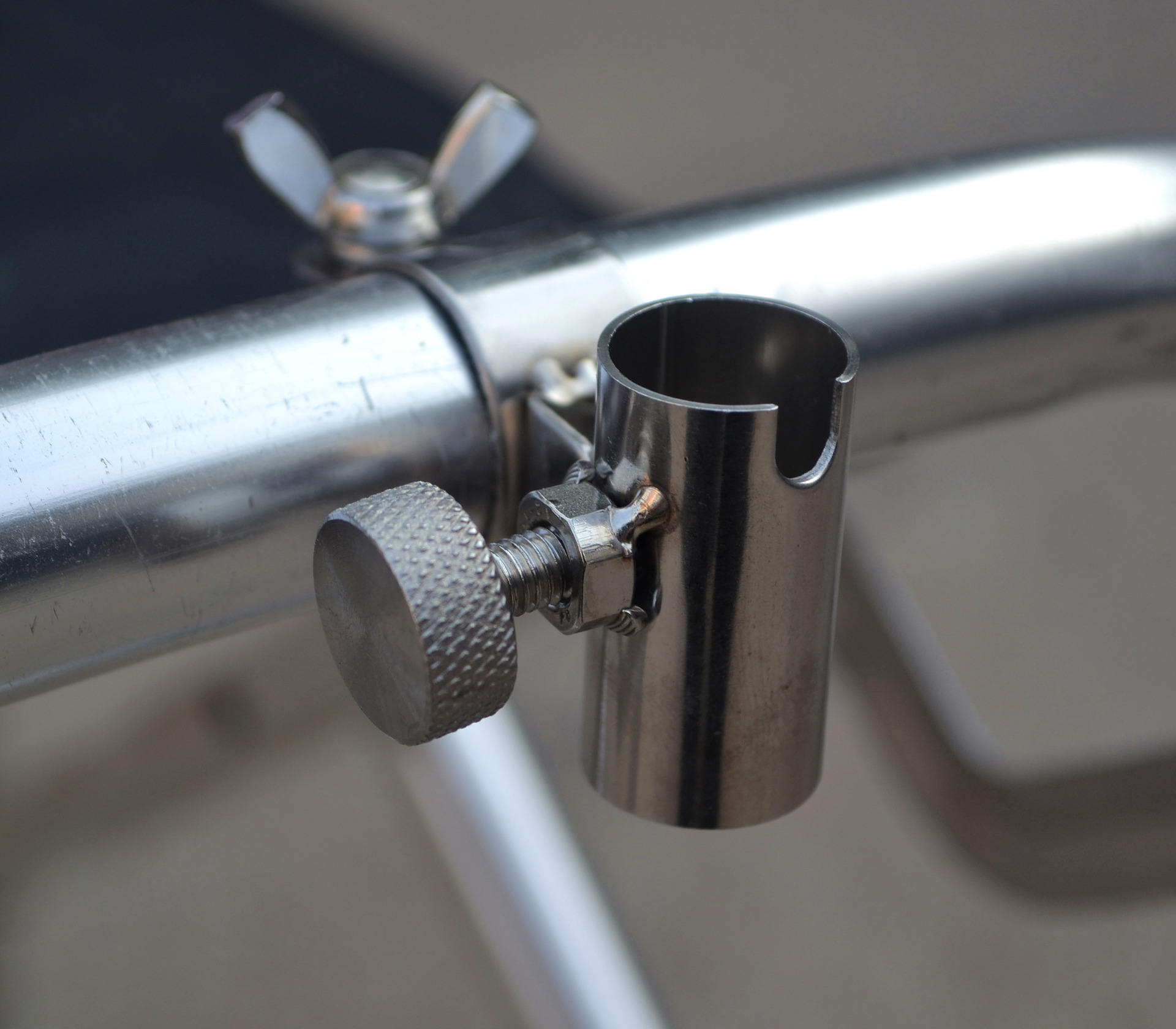 新款垂钓钓椅配件不锈钢三件套炮台架鱼护架拉饵盘架钓鱼竿支架