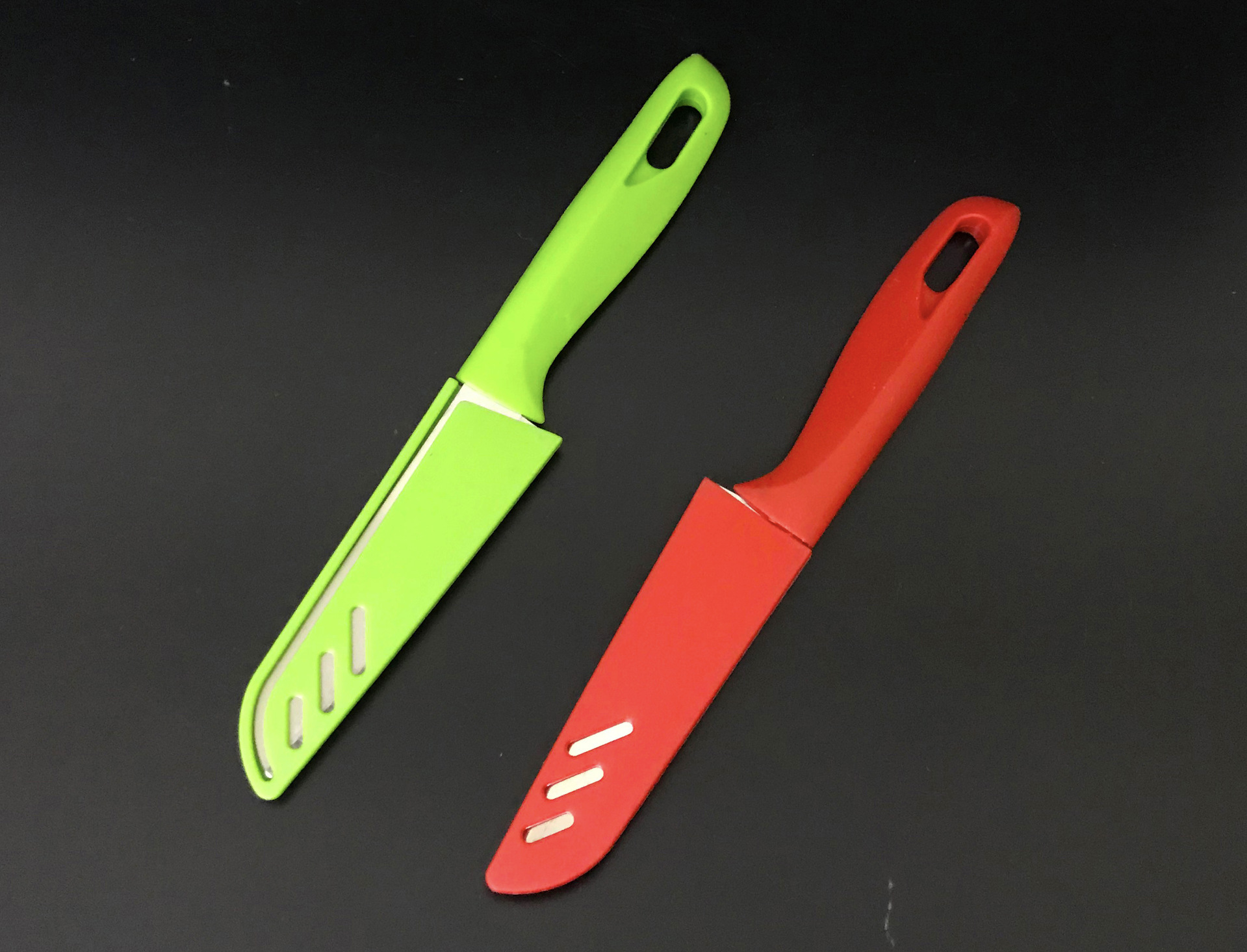 跑江湖水果刀 不锈钢瓜果削皮刀 便携小刀带刀套 厨房小工具