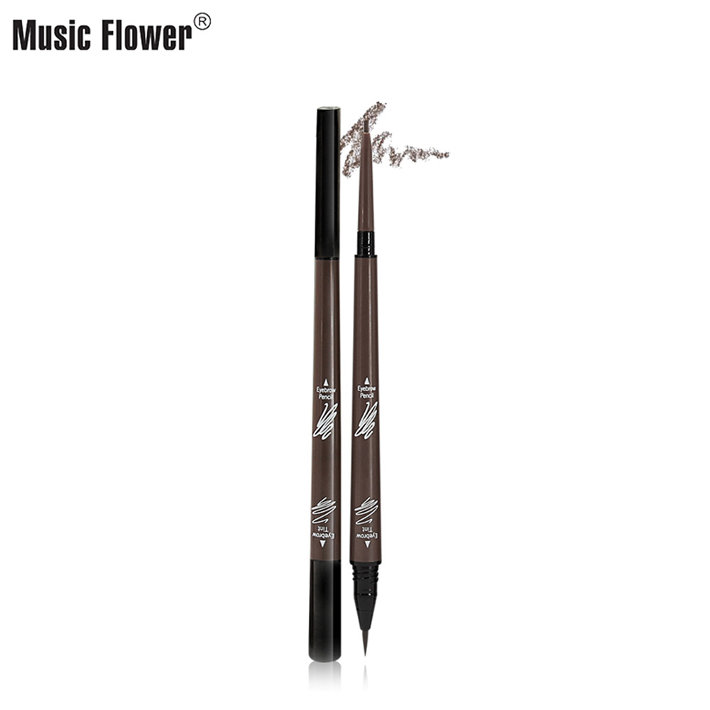 Music Flower Music Flower M5054 Water Mist Double Effect Brow Carving Eyebrow Dye Pen Wholesale