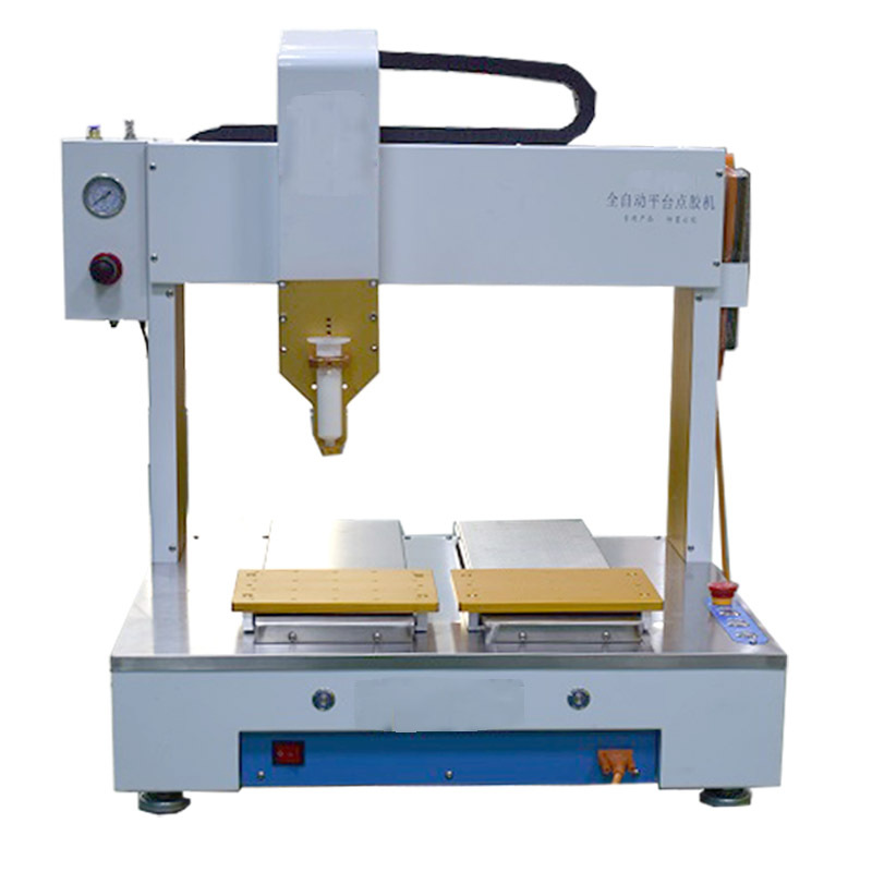 惠州全自动点胶机多头全自动打胶机三轴双工位钮扣点胶滴胶胶机