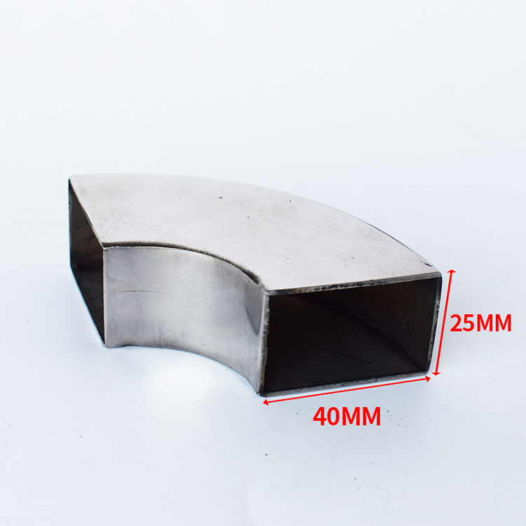 304不锈钢90度方弯头楼梯扶手方管焊接弯头冲压接头支架方管弯头