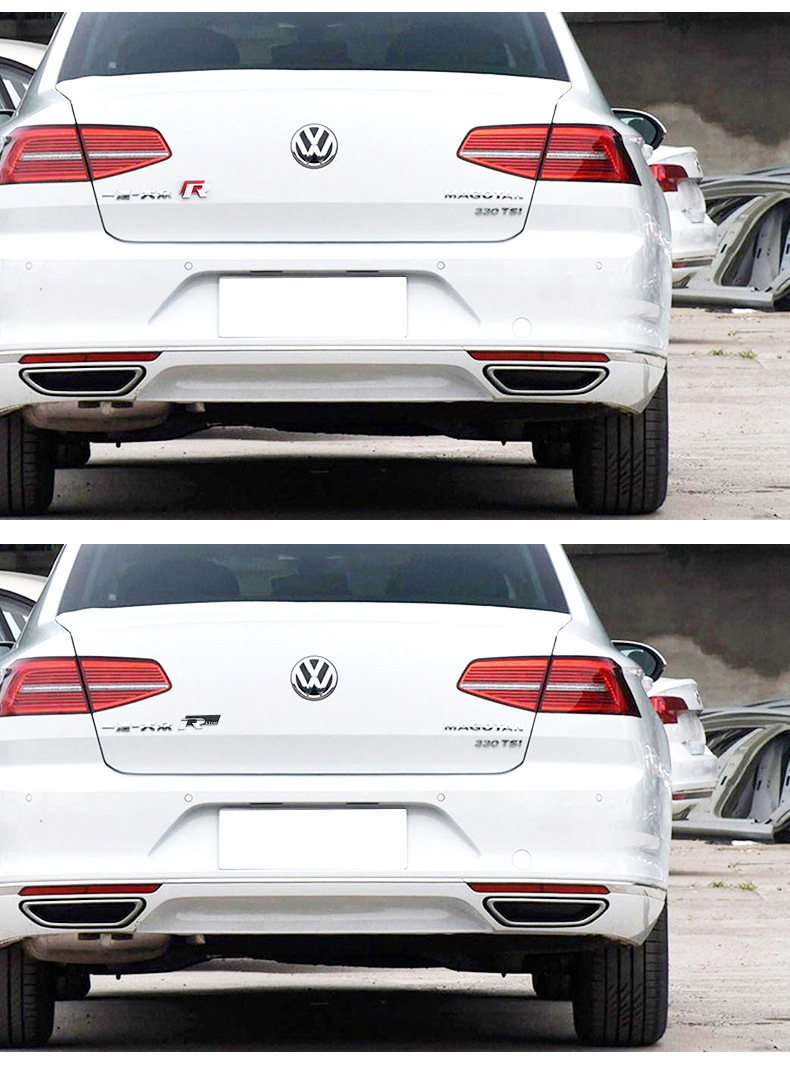 大众专用rline款改装金属贴标volkswagen r-line金属r标志贴尾标