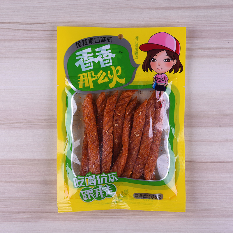 香香那么火口味虾辣条100g 休闲办公粮食解馋零嘴小吃厂家批发