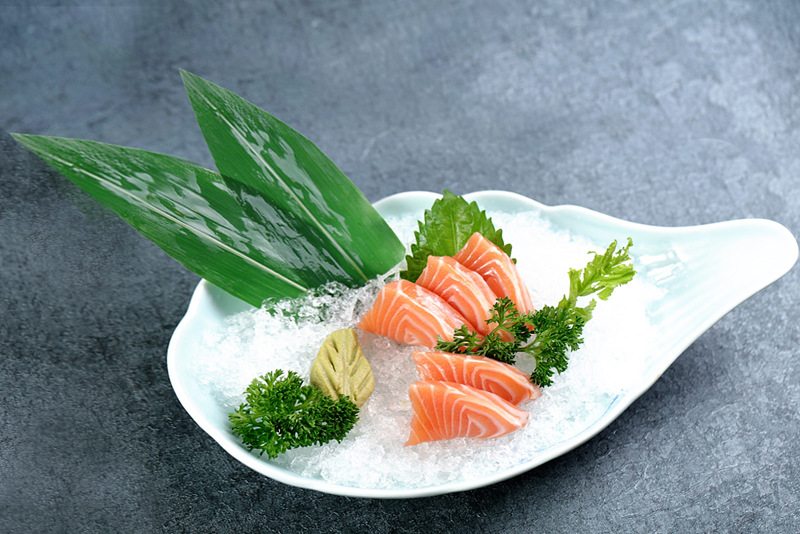 促销三本杉1号日本料理寿司装饰叶片寿司草山形胶叶刺身装饰用品