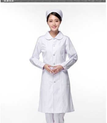 定做医生护士服白大褂药店牙医圆领实验卫校医院工作服春夏季长袖