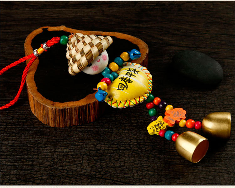 批发草帽人风铃纳西家居田园酒吧挂饰门饰东巴皮人草帽人风铃