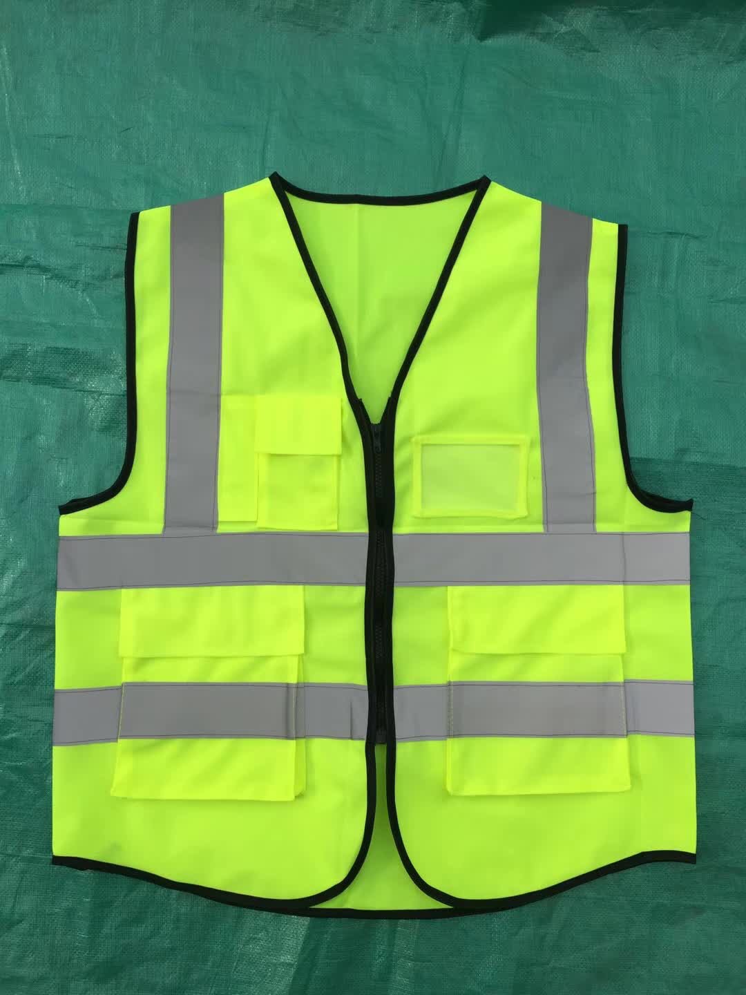 反光背心马甲安全服骑行交通施工建筑工人荧光衣环卫外套 可印字