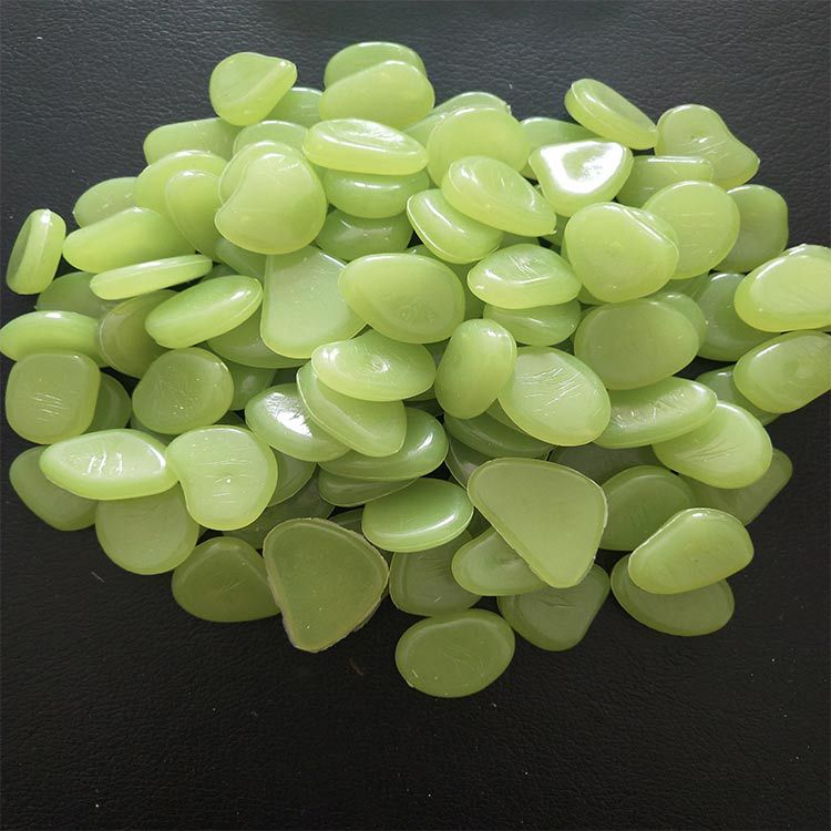 七彩夜光石 水族鱼缸造景装饰发光石 超亮人造树脂夜光石供应