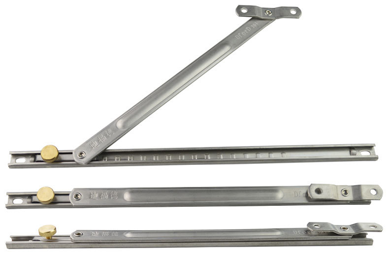 迪福德窗户限位器塑钢窗风撑断桥铝合铝平开窗定位撑杆304不锈钢