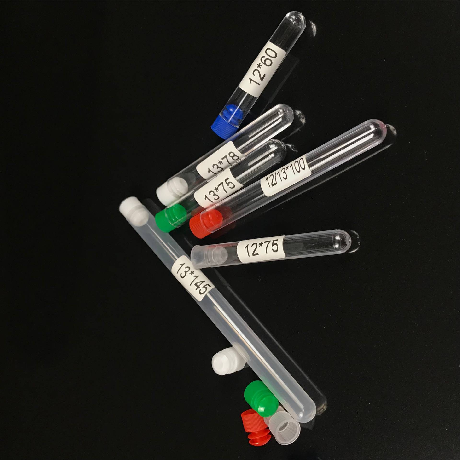 求精ps塑料试管 12*75 12*10015*100 16*100硬质透明试管