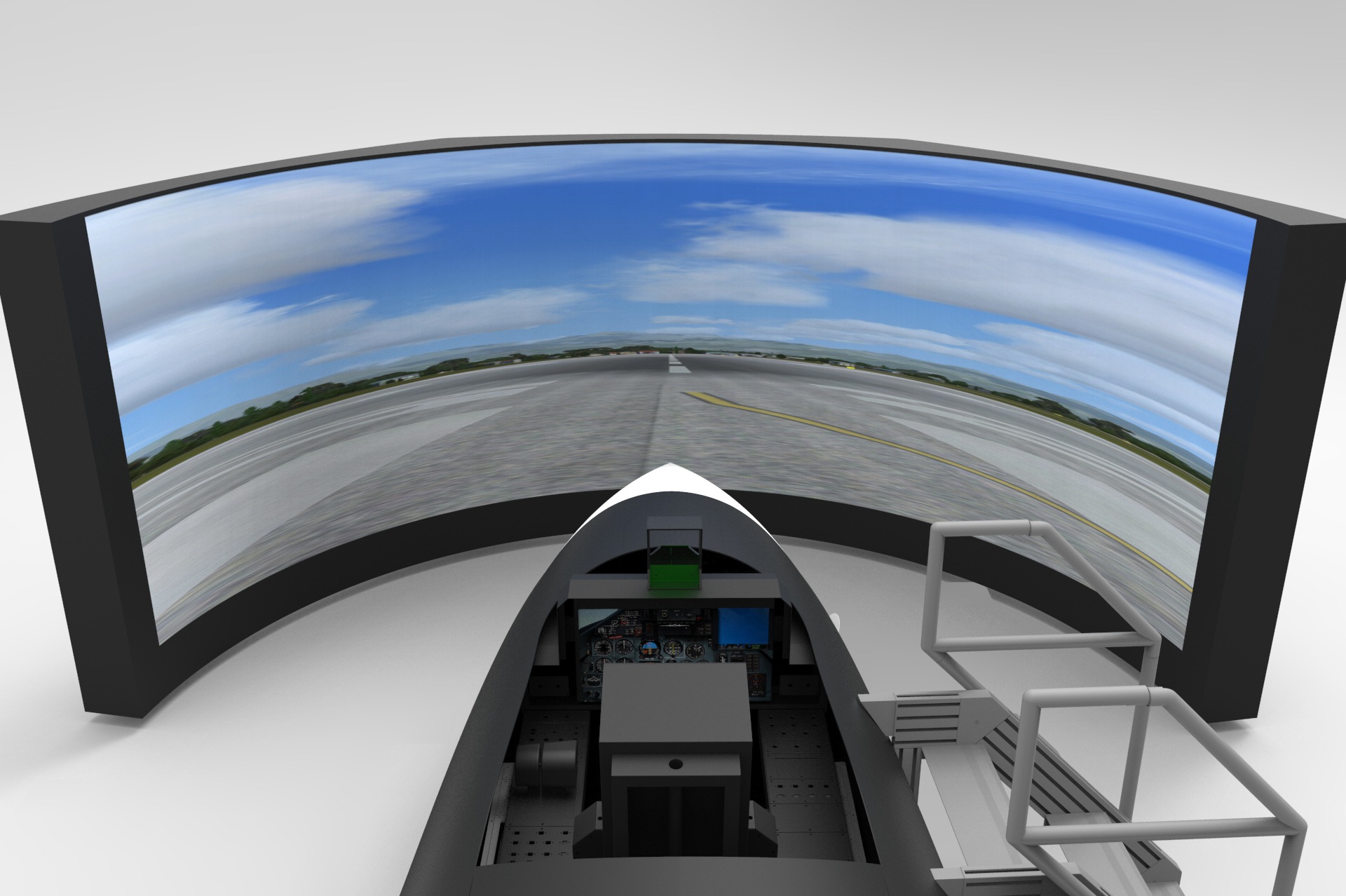 科普级战斗机全景模拟体验舱 仿真外形 飞行模拟器 雏鹰未来