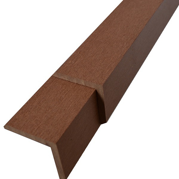 塑木材料 木塑地板封边 包边 户外塑木装饰板 塑木阳角条定制