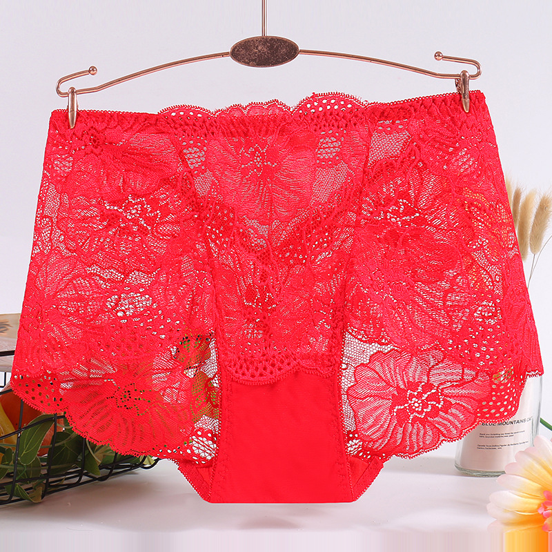 5532 Underwear Lace Underwear Women's Cotton Crotch Seamless Underwear Ladies' Mesh Large Size Belly Contraction Boxers Manufacturer