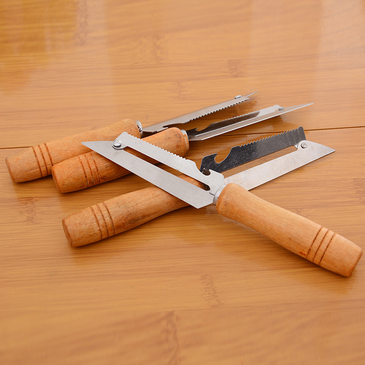 木把削皮刀_圆头木把长削皮刀 削皮刀 刨子 厂家直销 一元店货源