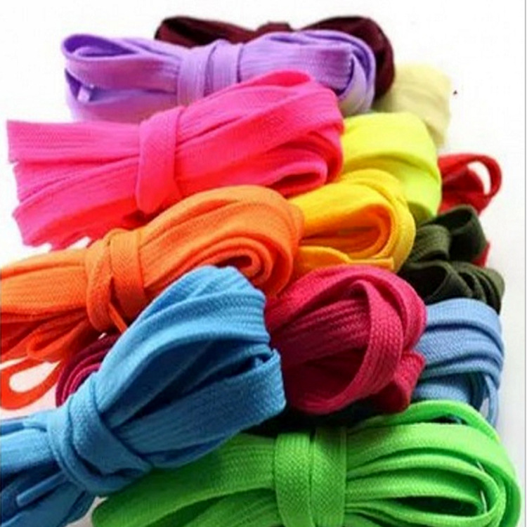 厂家直销 批发供应涤棉扁鞋带 运动鞋鞋带 多色可选