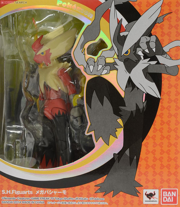万代shf 宠物小精灵 口袋妖怪 mega blaziken 火焰鸡