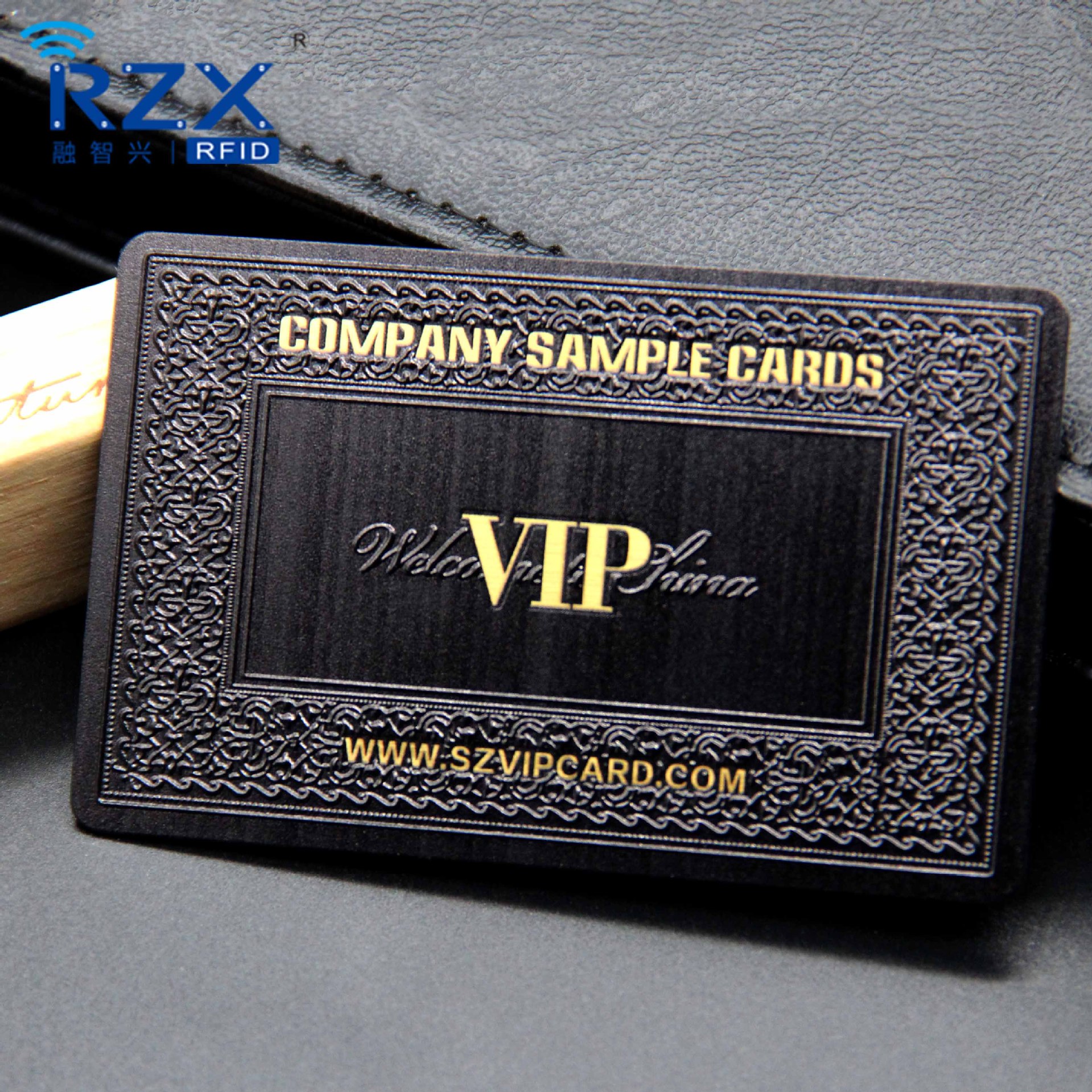 定制拉丝浮雕卡 酒店拉丝会员卡 立体浮雕vip黑金卡厂家