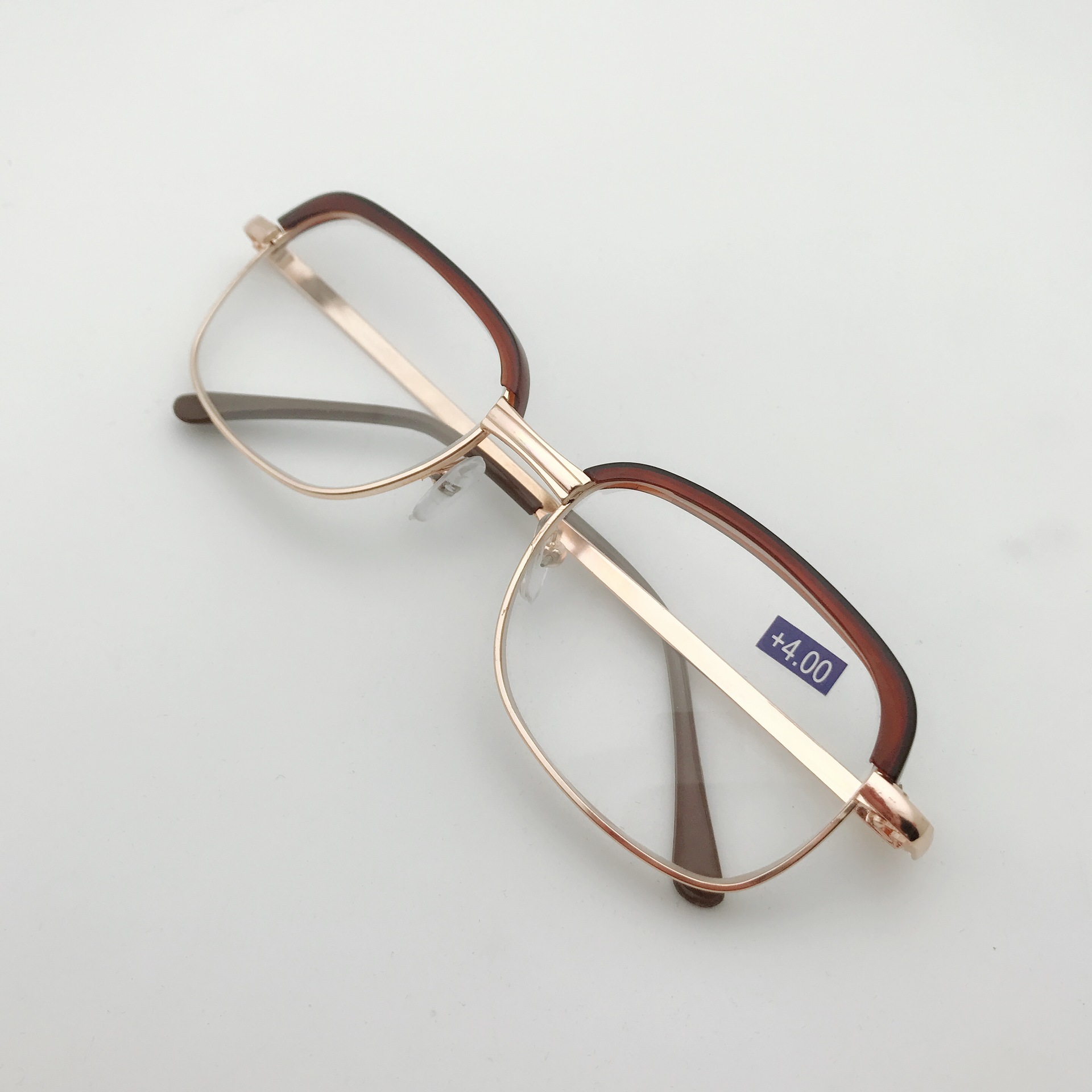 光学玻璃眉毛金属老花镜 40岁--70岁老花