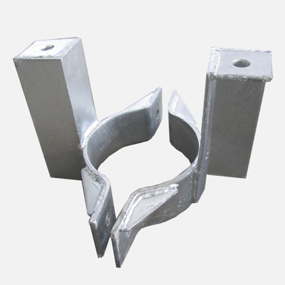线路铁件厂家 加长尾单吊抱箍 加强羊角抱箍 扁铁异型抱箍