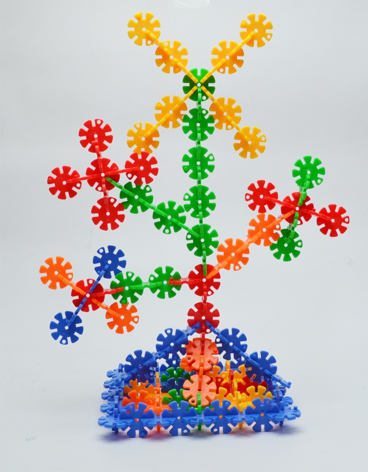 雪花片拼装益智积木儿童玩具成人塑料立体拼插图1-2男女孩3-6周岁