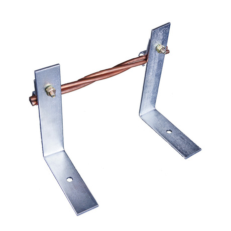 佰利嘉防雷接地支架批发定制 镀锌避雷带 引下线支架厂家直销