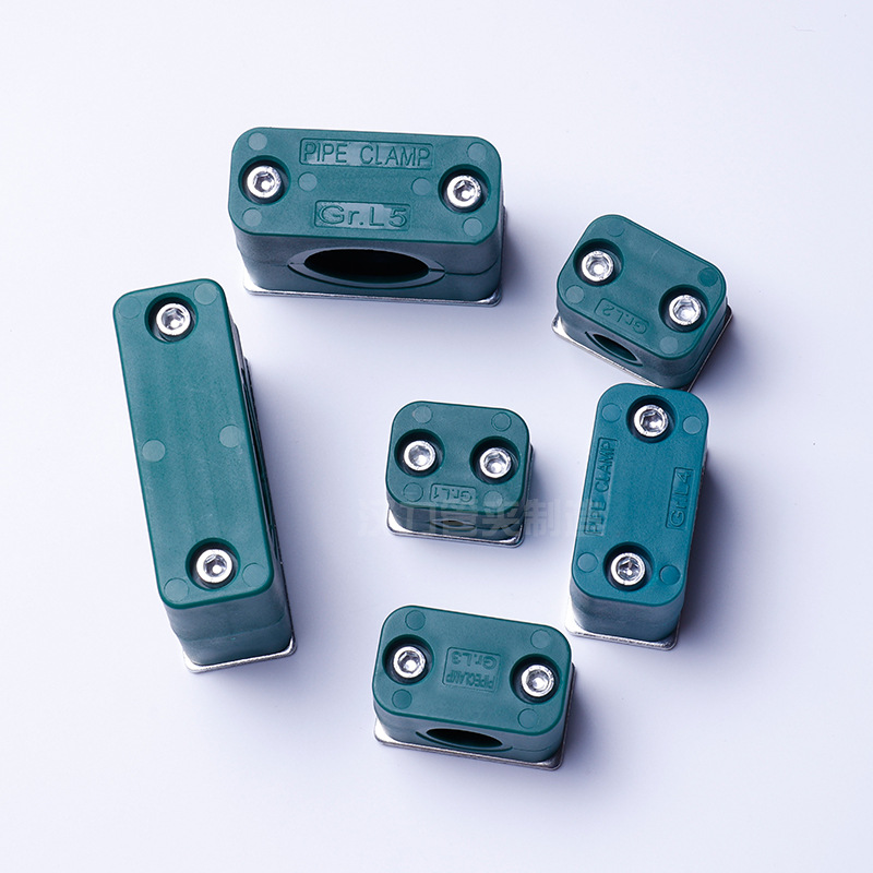 厂家直销轻型塑料管夹体管夹轻型单孔管卡油气管道固定管夹可定制