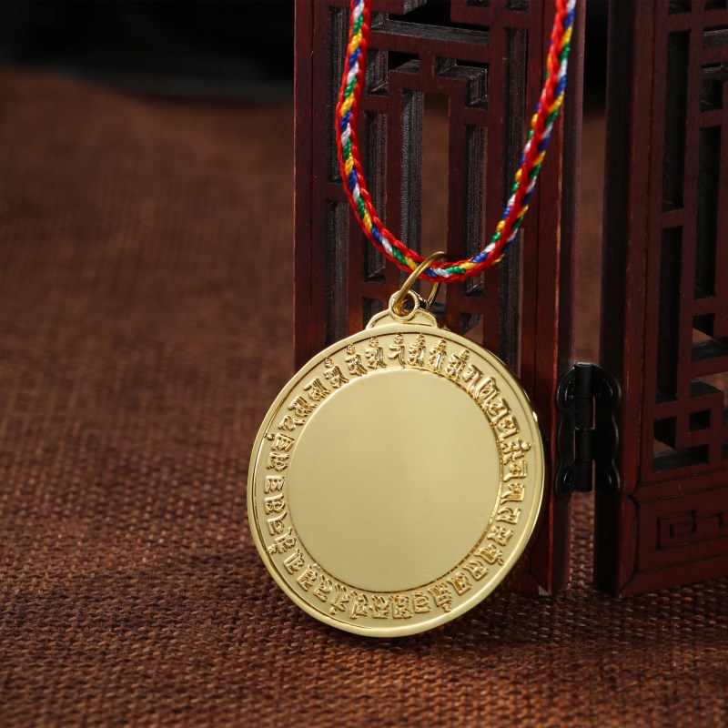 开光结缘批发准提镜吊坠准提咒母心咒挂件男女护身符项链菩萨佛像