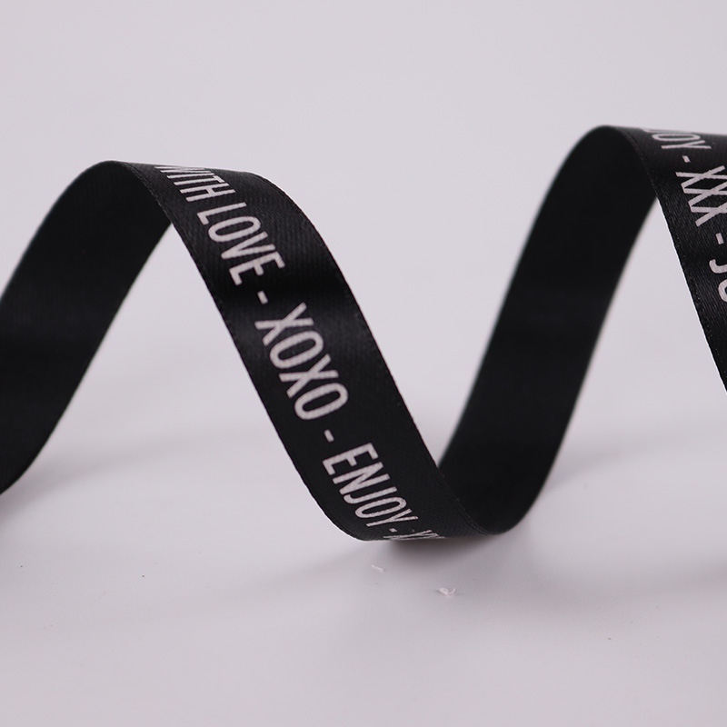 5cm织带 黑色缎带 印刷 logo 定制 批发 - 阿里巴巴