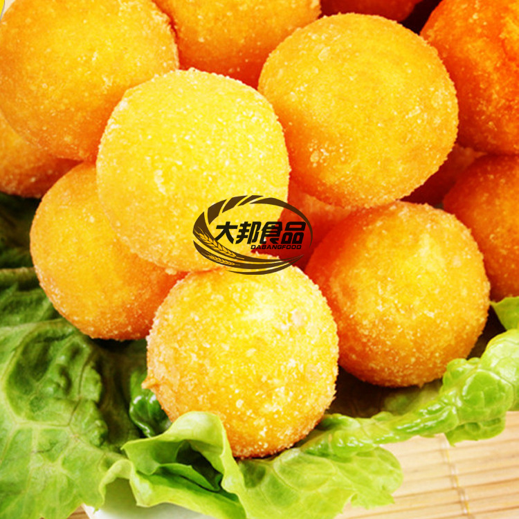 小坤头黄金糯米球串 南瓜饼 南瓜球串油炸烧烤小吃17支/袋 1kg/袋