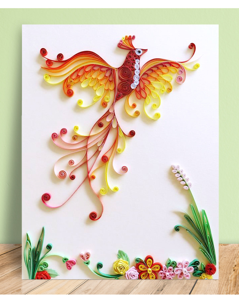 衍纸工具套装 折纸卷纸手工纸 衍纸套装50色画材料包线稿图衍纸条