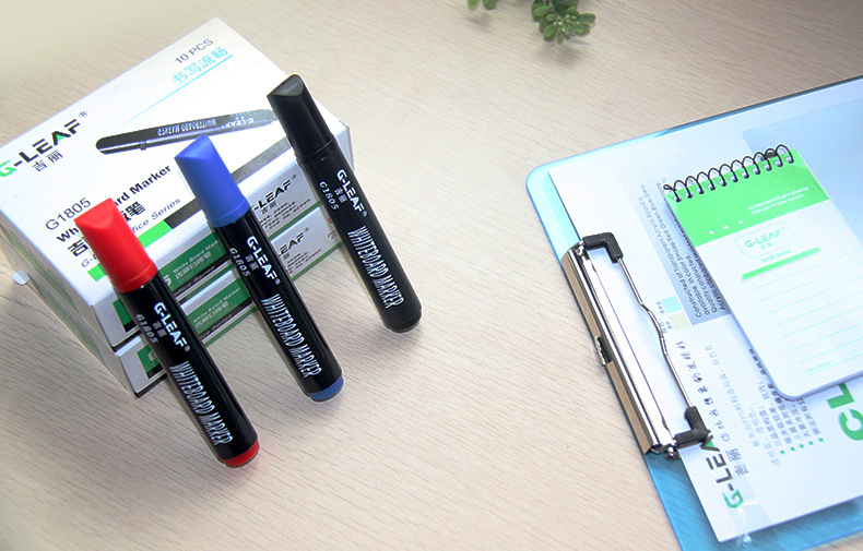 吉丽g1805白板笔 可擦写黑蓝红色液体粉笔 黑板墨水笔10支/盒批发