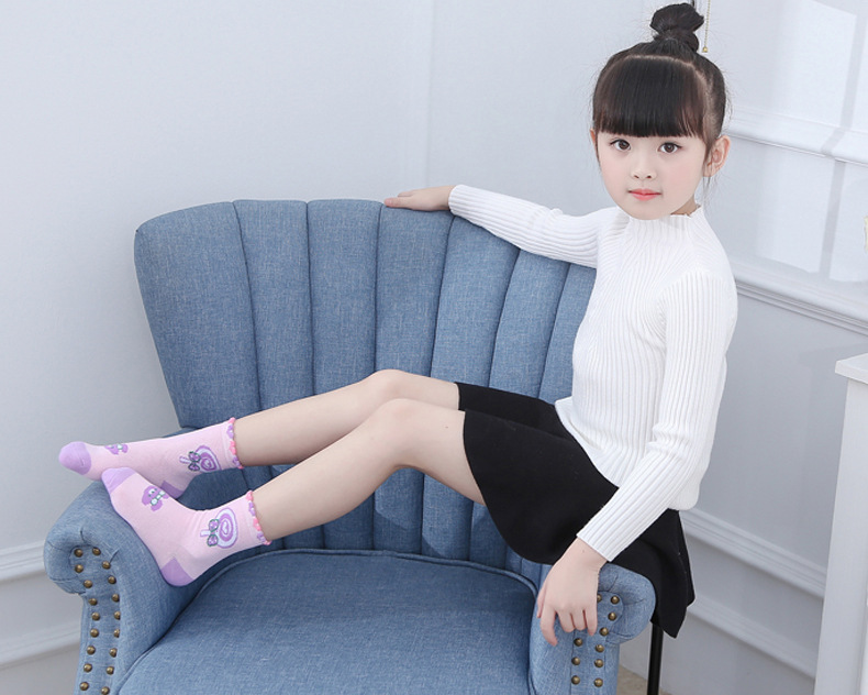 儿童袜子慧潮童袜 女孩子童袜 时尚童袜 秋冬季新款宝宝袜批发