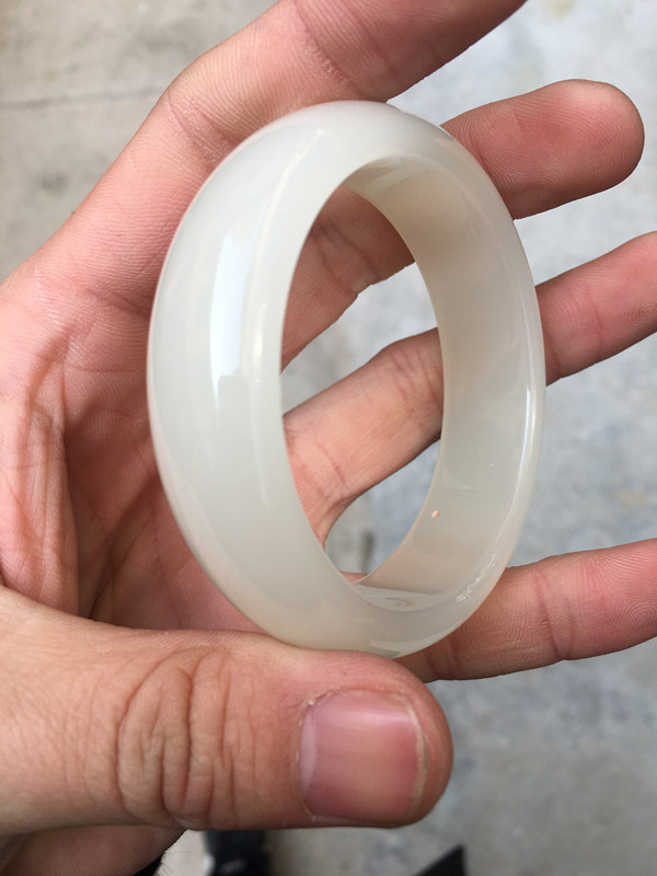 批发外蒙料白玉镯手镯 白玉镯子外蒙料镯子