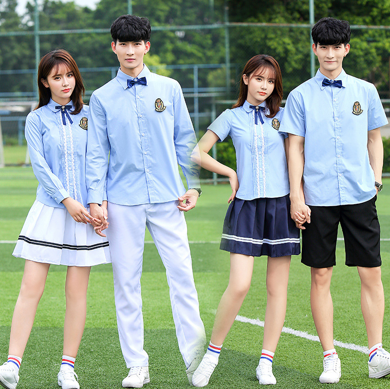 高中学生校服套装学院风韩国秋季班服情侣装校园服装女合唱演出服