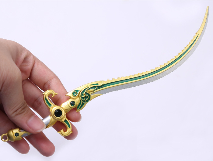 剑三武器橙武 明教无极炎威 22厘米合金兵器批发