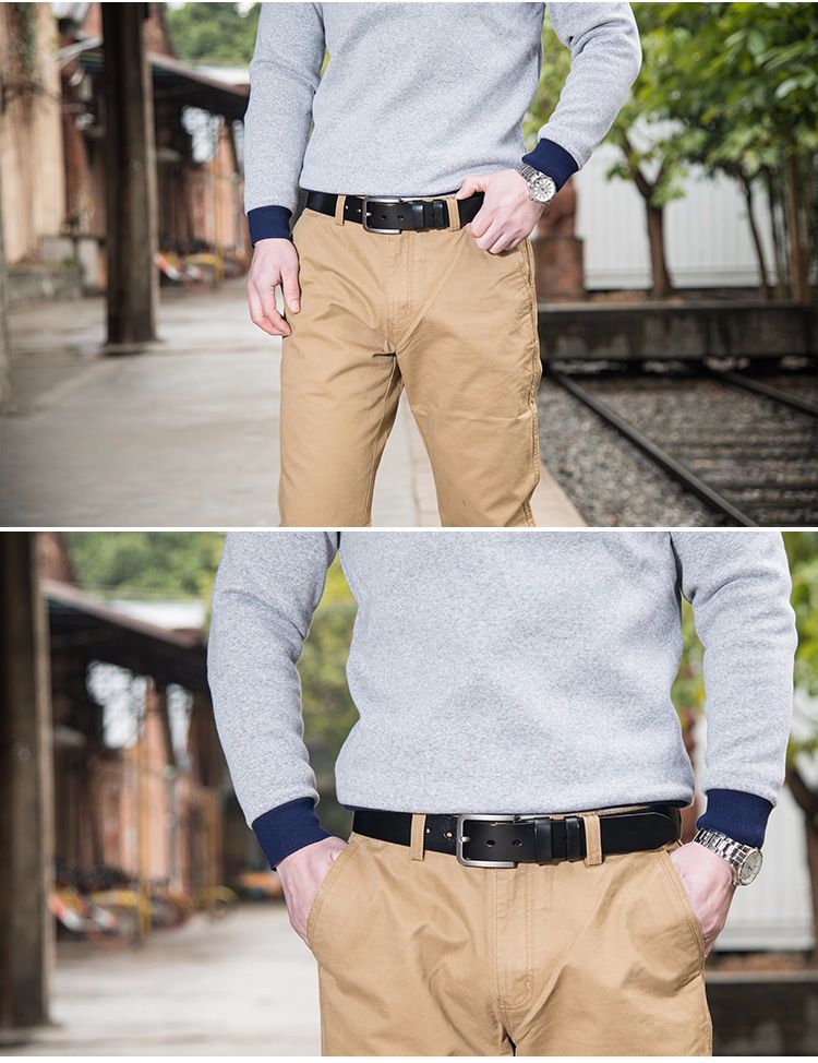 真皮皮带头层牛皮男士皮带腰带真皮裤腰带简约高端