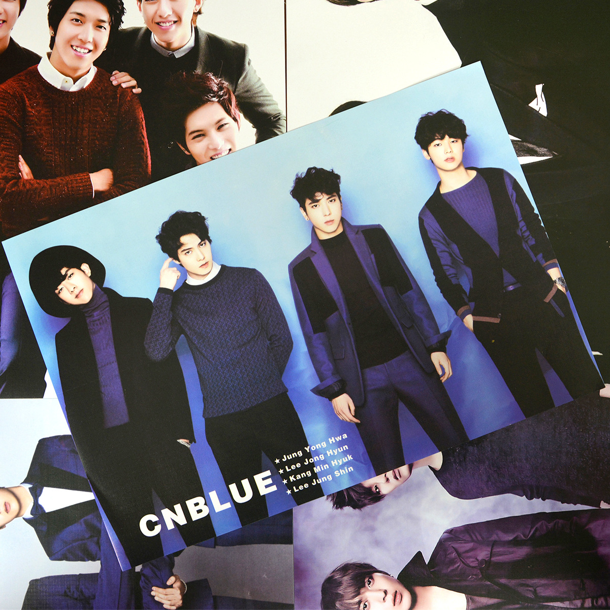 cnblue海报 opp袋装 高清铜版纸 1套8张 明星周边写真宿舍墙贴纸