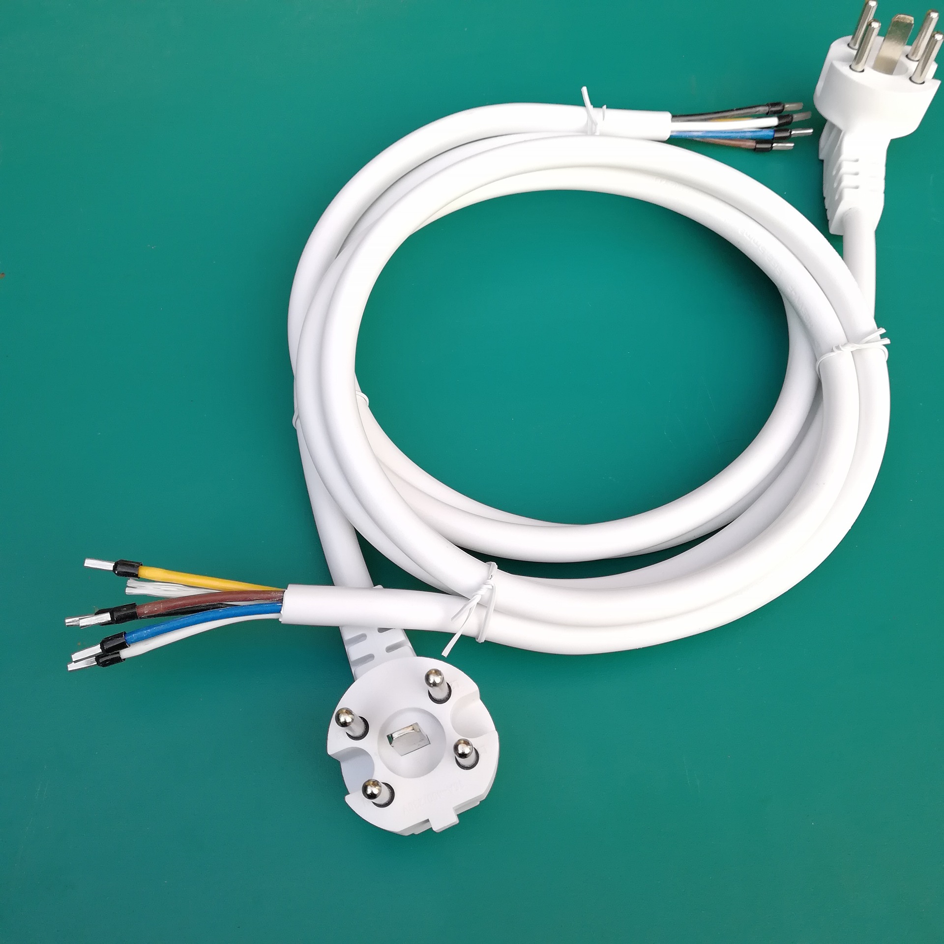 5芯插头电源线 荷兰插头电源线  五芯荷兰插头