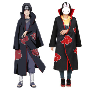 cg动漫工厂直供cosplay服装火影忍者晓披风晓组织印花宇智波鼬