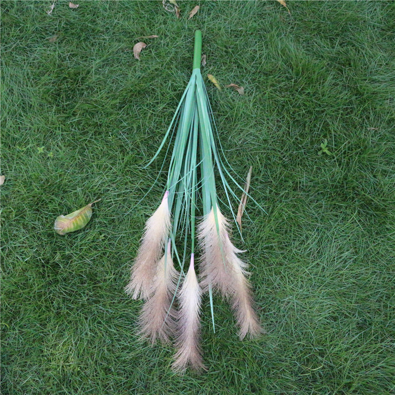 【尺寸】: 单束花高度93厘米,一束有5个芦苇毛毛头,一个芦苇毛毛头