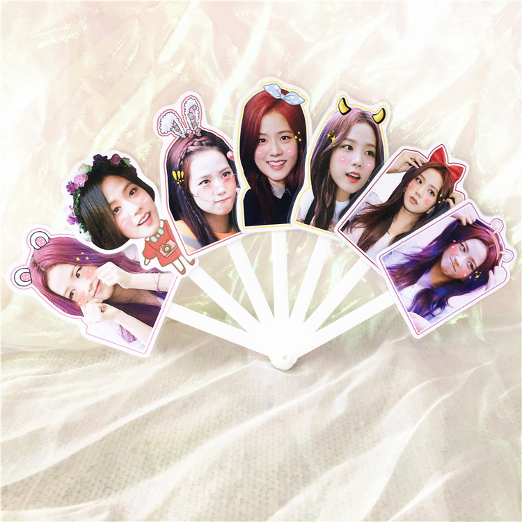 blackpink 金智秀 kim jisoo 七折扇 扇子演唱会应援周边定制定做